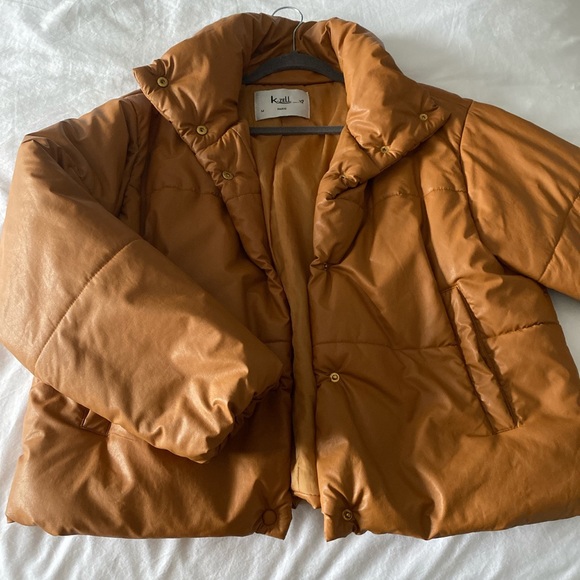 Faux Leather Puffer From Nasty Gal 